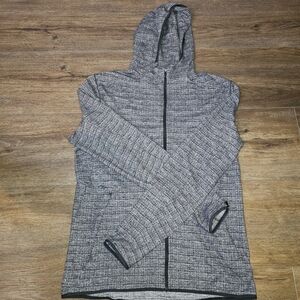 Lululemon Men's Surge Warm Full Zip Black / White W Pockets SZ M